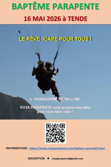 Paragliding baptism - Icar's dream