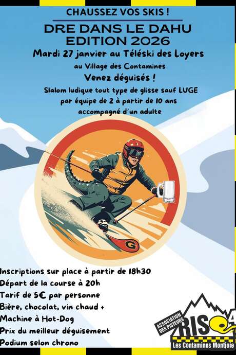 "Dré dans l'Dahu" : slalom ludique déguisé