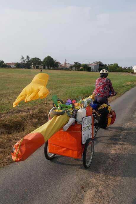 L'artishow à vélo est au Collet
