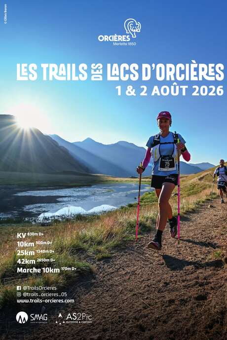 Trails of the Orcières lakes