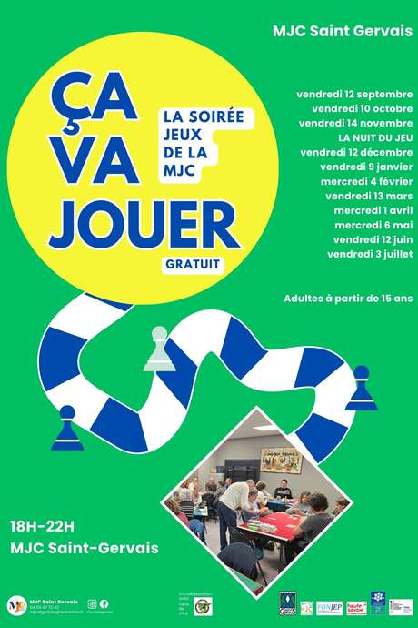 MJC - Ça va jouer, la soirée jeux de la MJC