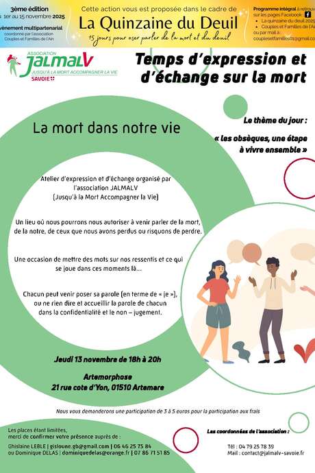 Atelier d'expression et d'échange sur la mort Atelier d'expression et d'échange sur la mort