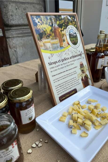 Dégustation au Mont Local sirops et gelées - L'Arène des Prés