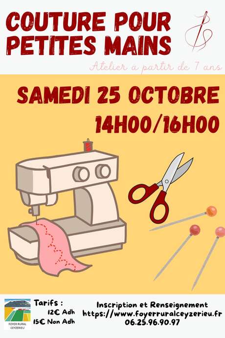 Couture pour petites mains (atelier pour les plus de 7 ans)
