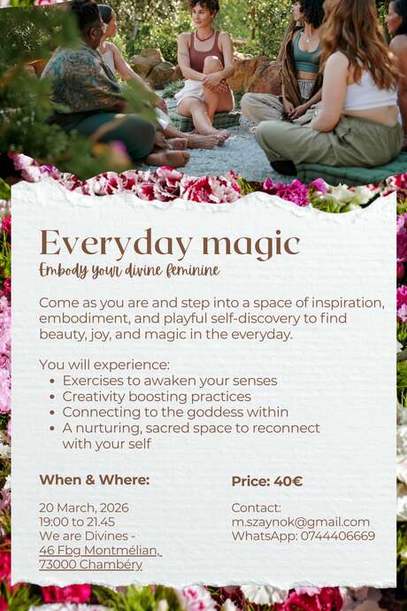 Everyday Magic - embody Your Divine Feminine Workshop in English