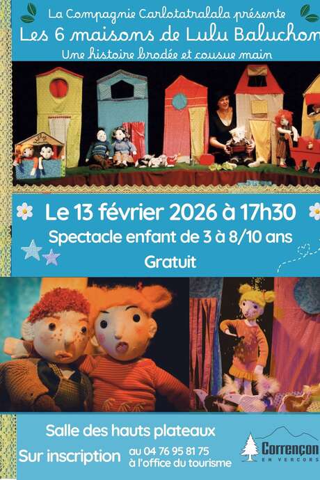 Spectacle enfants - Les 6 maisons de Lulu Baluchon