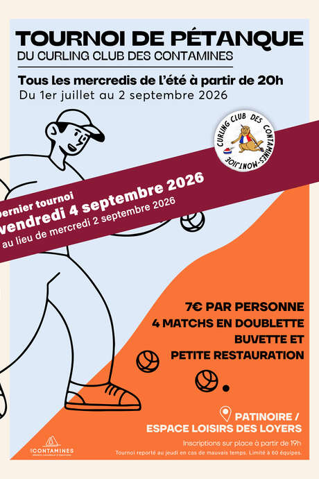 Tournoi de pétanque en doublette