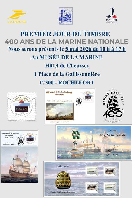 Launch event: stamp marking the 400th anniversary of the French Navy