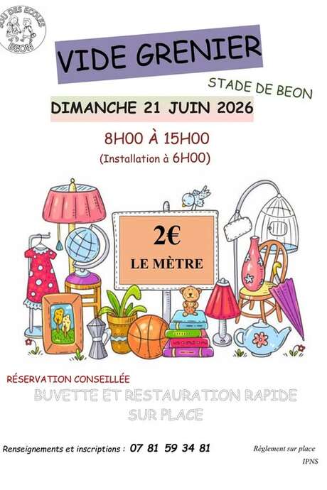Vide grenier à Béon