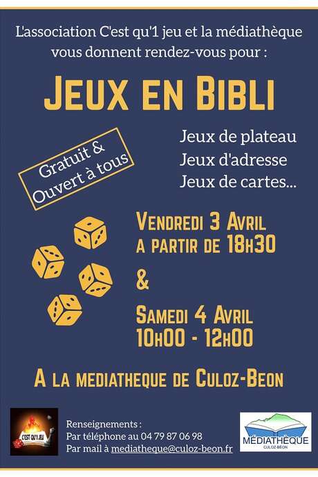 Animation "Jeux en bibli"