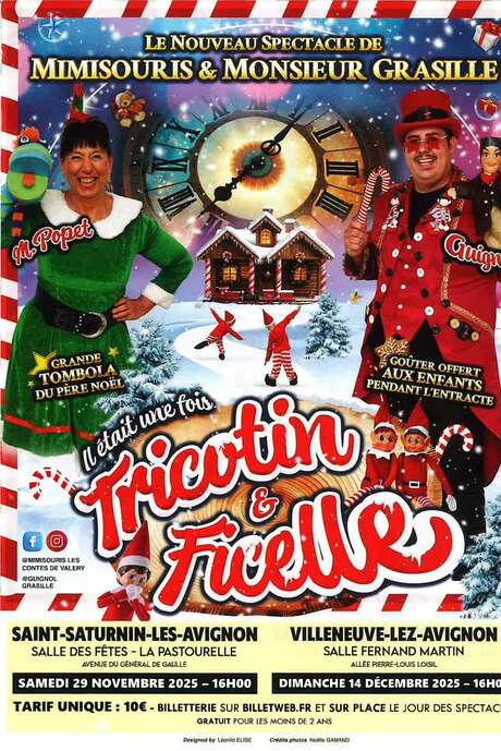 Spectacle "Il était une fois Tricotin & Ficelle"