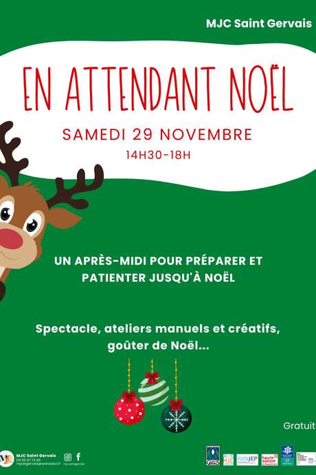 MJC - En attendant Noel : Spectacle, Atelier, Goûter