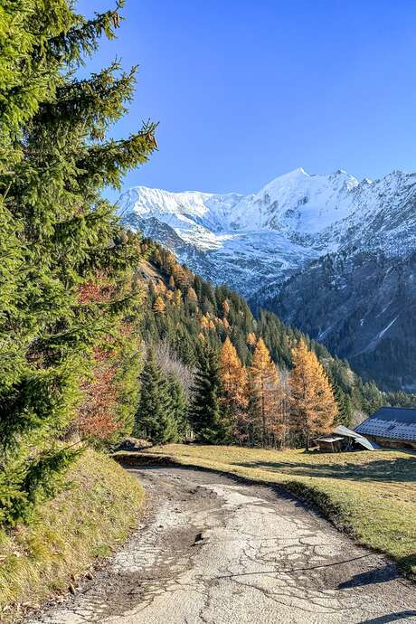 Le Prarion au départ de Bionnassay