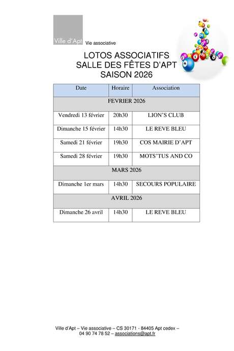 Lotos Associatifs d'Apt
