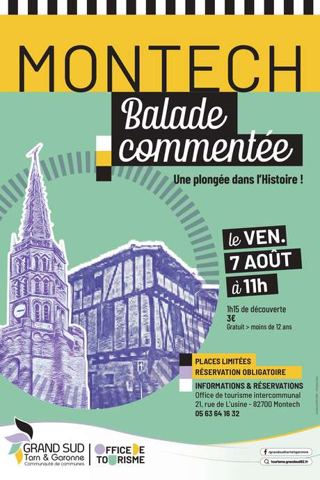 Balade commentée "Histoire et Patrimoine de Montech "