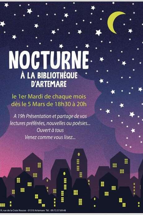Night-time readings at the library
