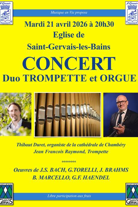 Concert duo trompette et orgue
