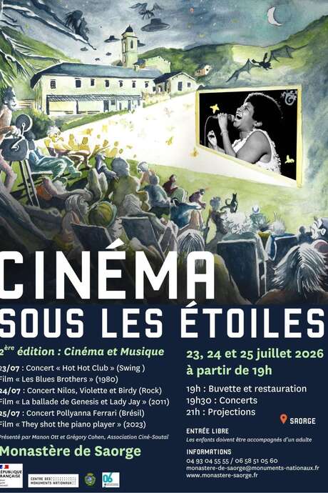 Cinéma sous les étoiles 2e édition : Cinèma et Musique