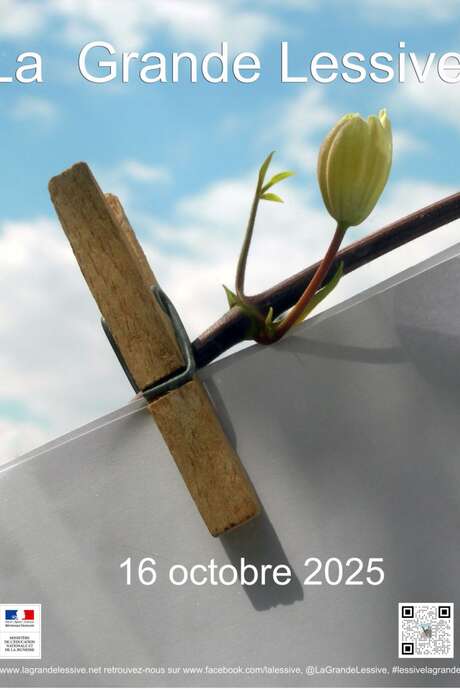 Installation artistique "La Grande Lessive"