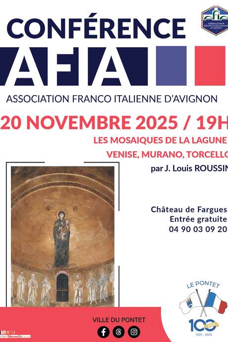 Conférence "Les mosaïques de la Lagune : Venise, Murano, Torcello" Conférence "Les mosaïques de la Lagune : Venise, Murano, Torcello"