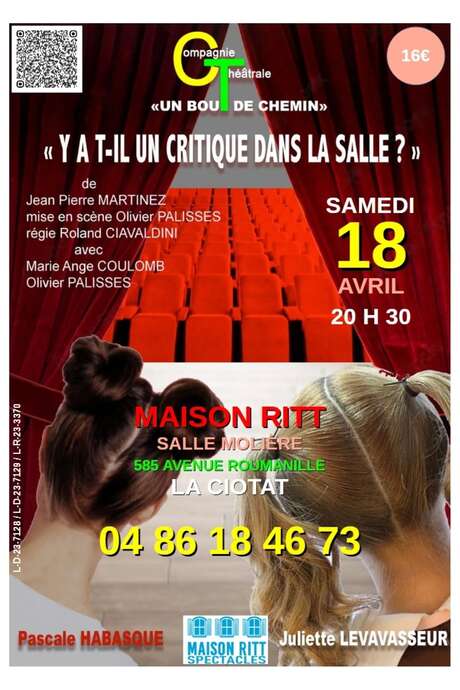 Spectacle comique Y a-t-il un Critique dans la Salle ? par la compagnie Un Bout de Chemin