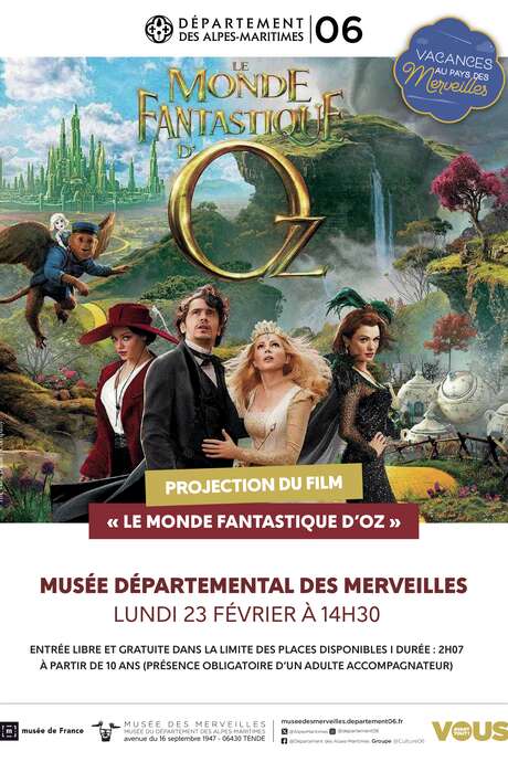 Projection du film « Le monde fantastique d'Oz »
