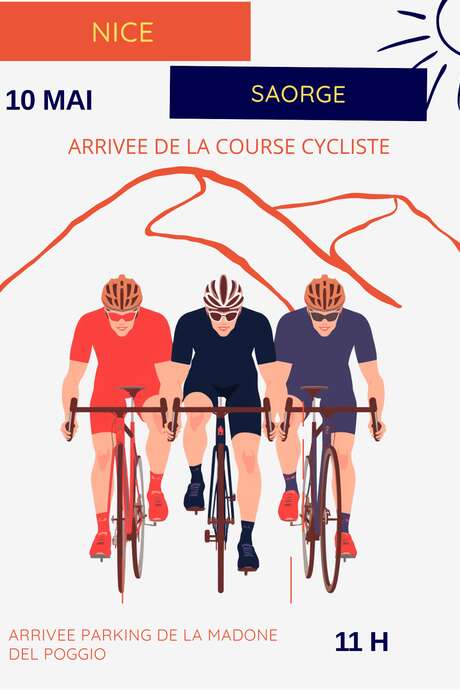 Arrivo della gara ciclistica "Souvenir Virgile Barel Nice-Saorge