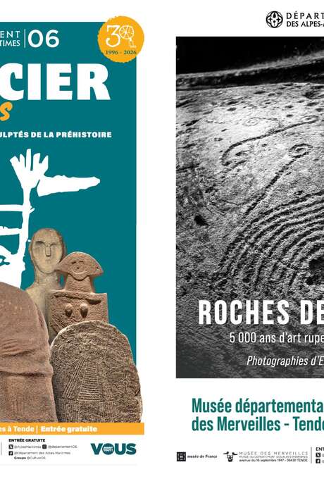 Inauguration des expositions "Sorcier & Friends. Portraits sculptés de la Préhistoire" et "Roches de mémoire. 5000 ans d'art rupestre dans les Alpes"