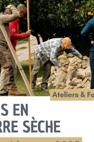 Workshops & Schulungen "Mauern aus Trockenmauerwerk" in Castillon