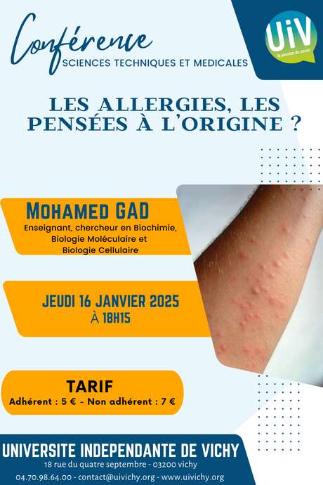 Conférence : les allergies, les pensées à l'origine ?