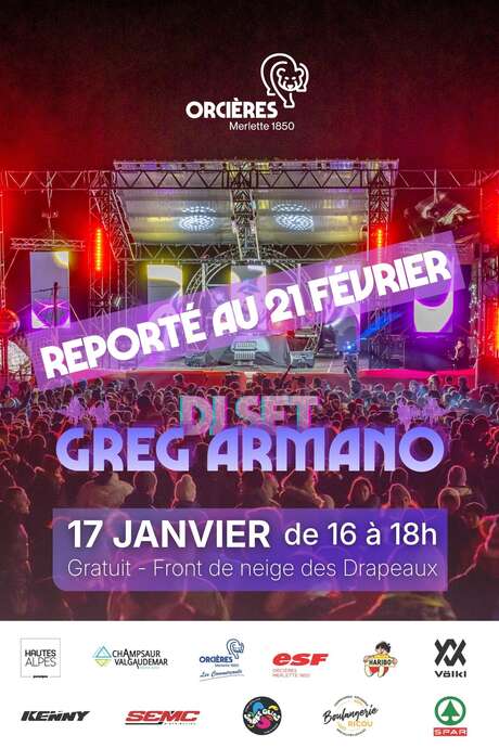 [ reporté ] DJ Set - Greg Armano en live !