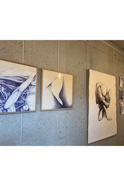 Exposition de dessins au stylo Bic par Olivier Fischer à la Barque Exposition de dessins au stylo Bic par Olivier Fischer à la Barque