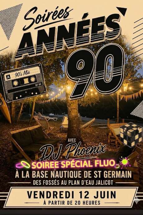 Soirée années 90 avec DJ Phoenix à la Base Nautique
