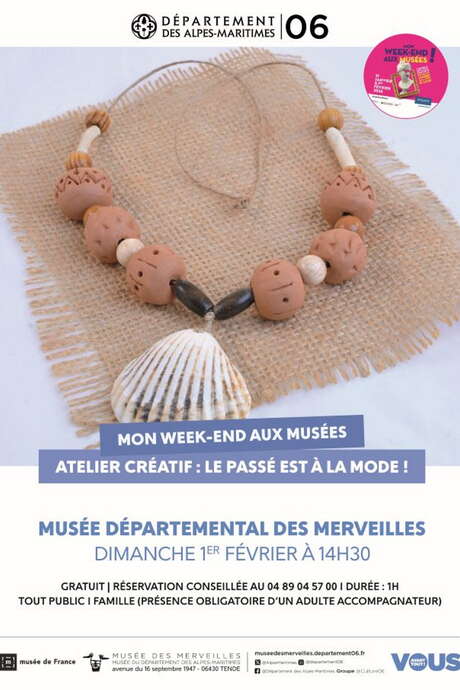 Kreativ-Workshop: Die Vergangenheit ist in Mode! im Musée départemental des Merveilles - Tende