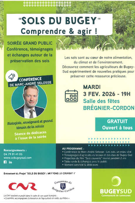 Conférence "Sols du Bugey", comprendre et agir