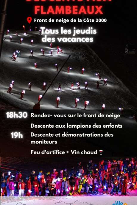 Descente aux flambeaux et aux lampions