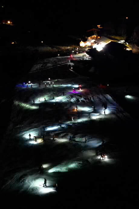 ESF Saint Nicolas Véroce torchlight descent