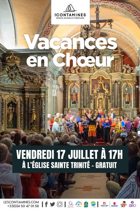 Concert de chant choral avec les choristes de Vacances en Choeur
