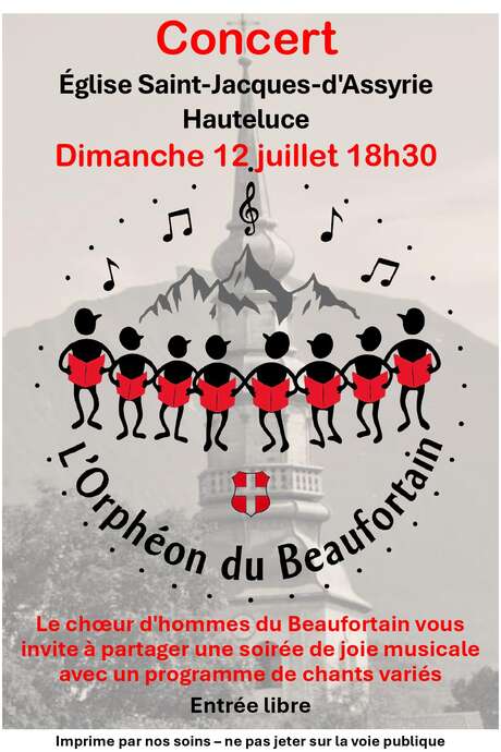 Concert de l'Orphéon du Beaufortain