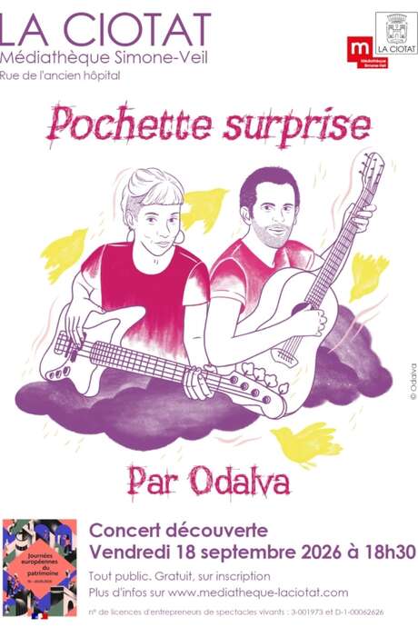 Giornate europee del patrimonio: concerto di presentazione del duo Pochette Surprise
