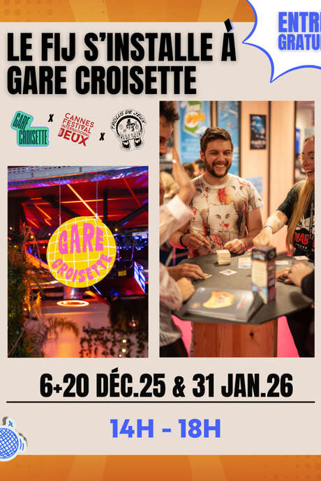 Le Festival International des Jeux à Gare Croisette ! Édition Playground Market