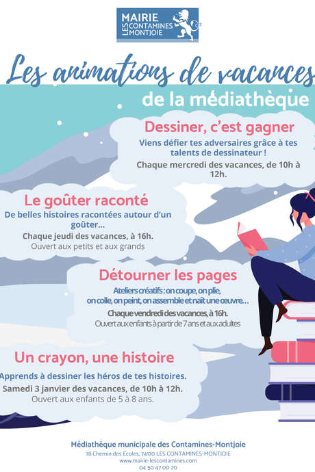 "Dessiner c'est deviner" spécial hiver à la médiathèque