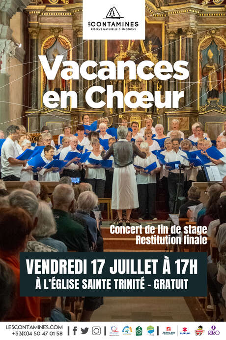 Concert de chant choral avec les choristes de Vacances en Choeur