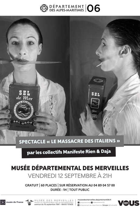Spectacle "Le massacre des Italiens"