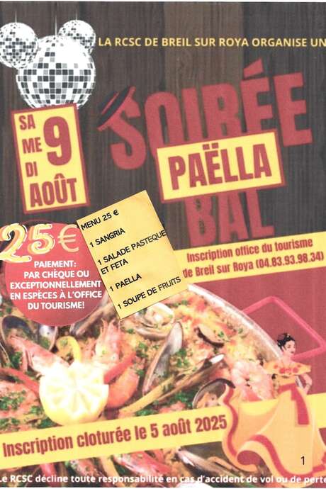 Soirée Paëlla