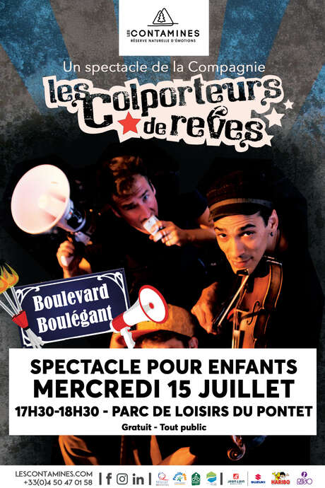 Spectacle pour enfants : "Boulevard Boulégant" du groupe "Les colporteurs de rêve"