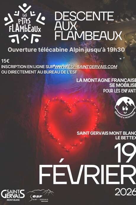Les p'tits flambeaux - ESF Saint-Gervais