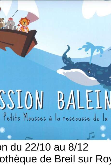 Exposition  à la découverte des baleines