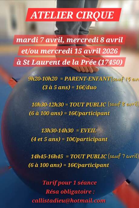 Zirkus-Workshop in den Aprilferien