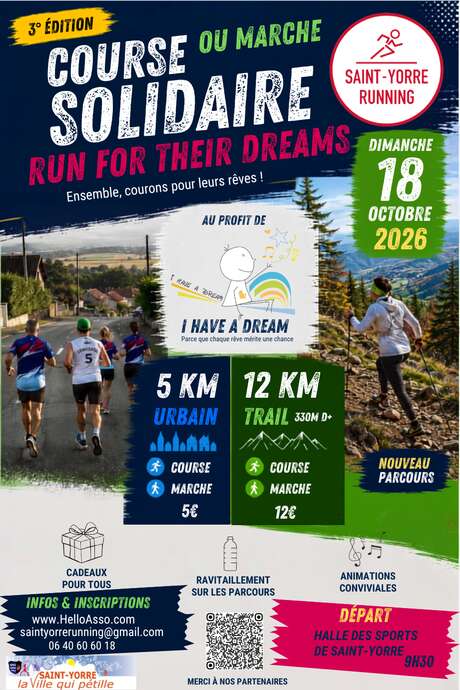 Course solidaire "RUN FOR THEIR DREAMS" 2026